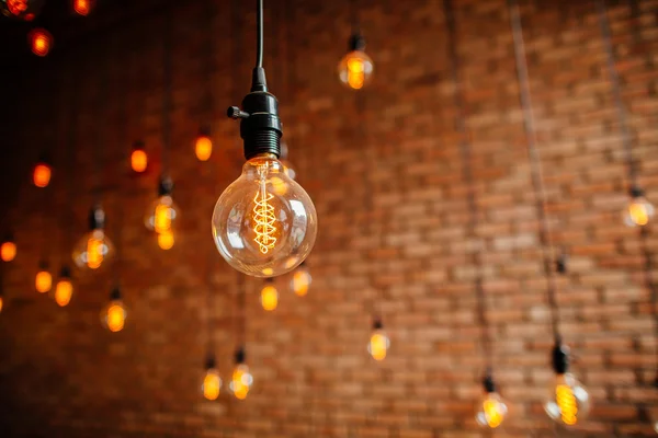 Light bulb filament retro vintage — Stock Photo, Image