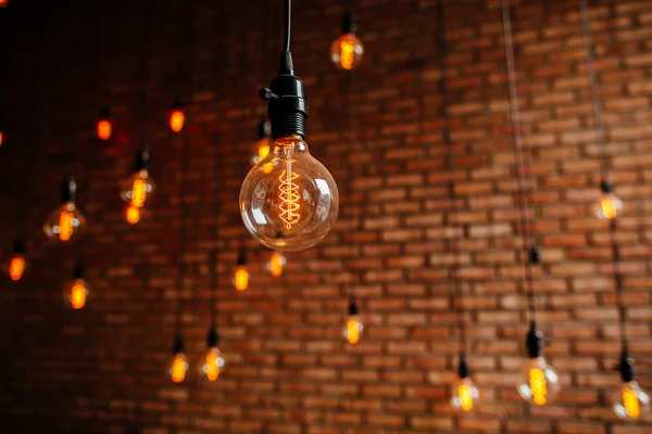 Light bulb filament retro vintage — Stock Photo, Image