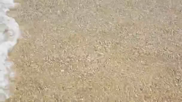 Praia selvagem mar ondas ninguém no Vietnã — Vídeo de Stock