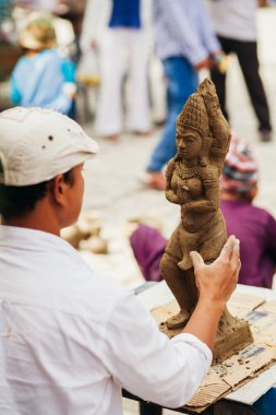 Kil heykeltıraş geleneksel vietnam