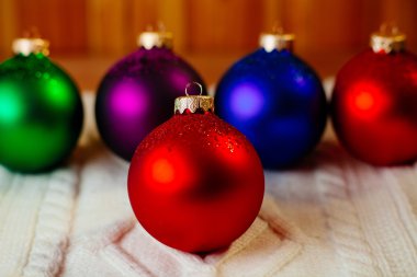 Yeni yıl topları koleksiyonu arka plan