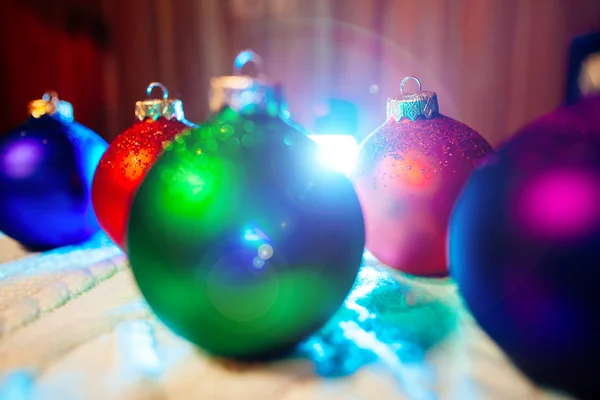 New year balls collection background — Stock Photo, Image