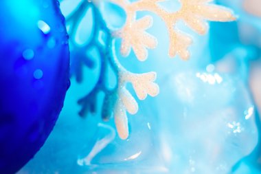 buz Don makro arka plan ile kar tanesi