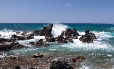 Maui okyanus kayalar
