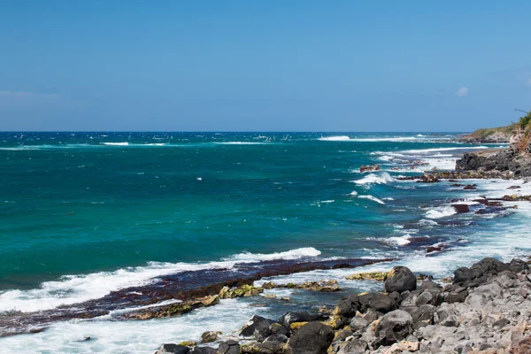 Puesta de sol Maui con palmeras — Foto de Stock