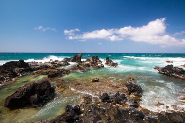 Maui okyanus kayalar