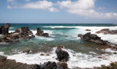Maui okyanus kayalar