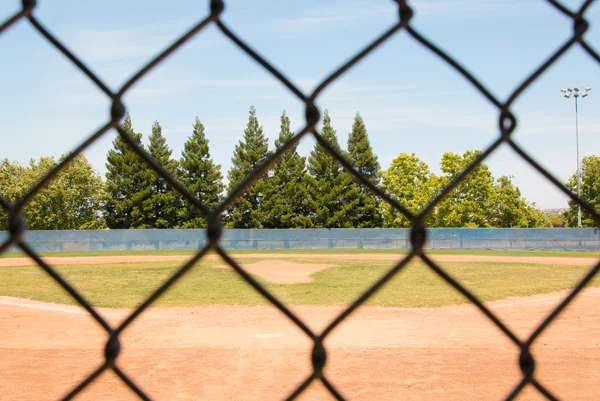 Baseball Field Through Fence