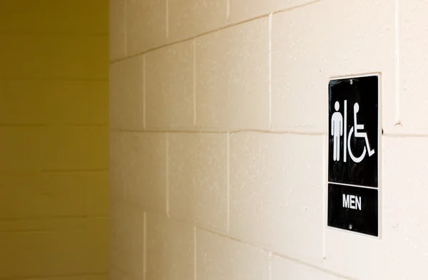 Men's Bathroom Sign — Stock Photo, Image