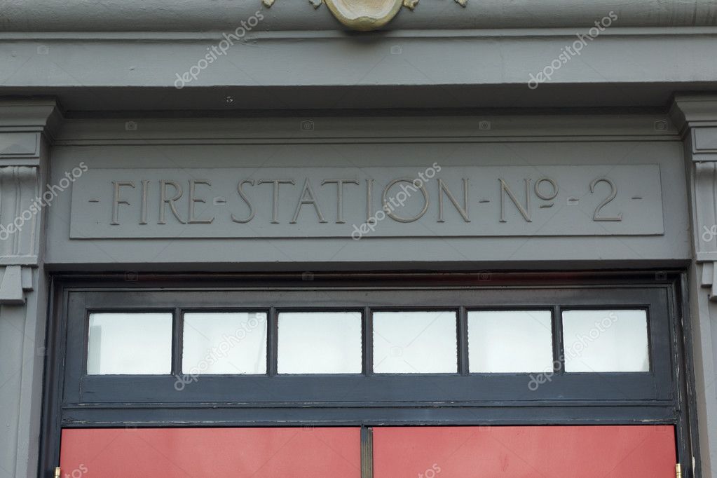 Seattle June 24 2015 Entrance Doors To The Fire Station