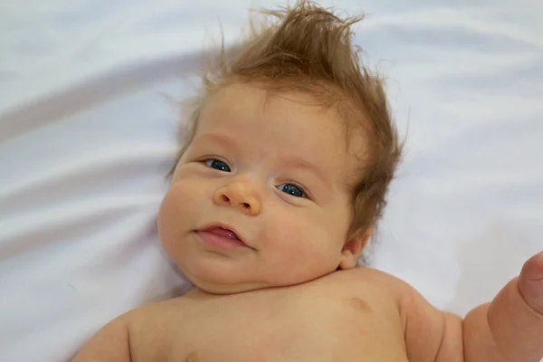 Baby Boy Laying on Back — Stock Photo, Image