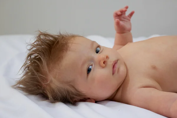 Baby Boy with Arm Up — Stock Photo, Image