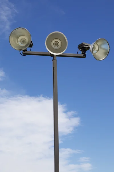 Isolated Outdoor Athletic Court Lights
