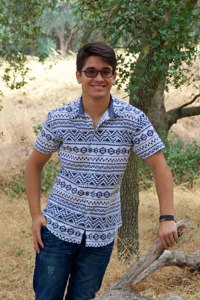 Teenage Boy in Park — Stock Photo, Image