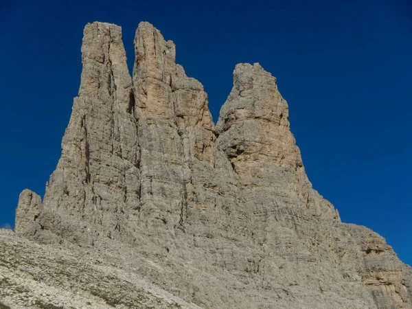 Prachtig Uitzicht Panorama Rotsachtige Dolomieten Van Italië — Stockfoto