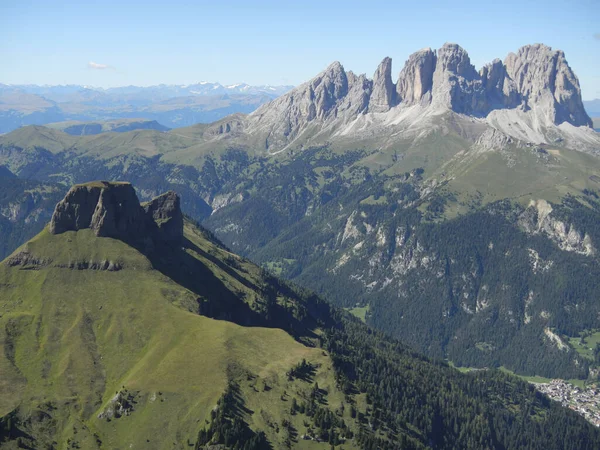 Hermosas Vistas Panorama Los Rocosos Dolomitas Italia — Foto de Stock