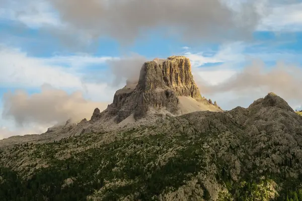 Prachtig Uitzicht Panorama Rotsachtige Dolomieten Van Italië — Stockfoto