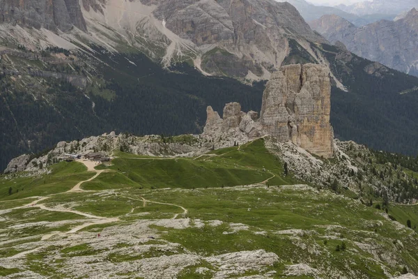 Prachtig Uitzicht Panorama Rotsachtige Dolomieten Van Italië — Stockfoto