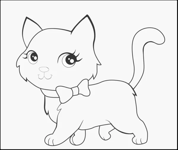 Siyahla beyaza boyanmış sevimli kedi resmi