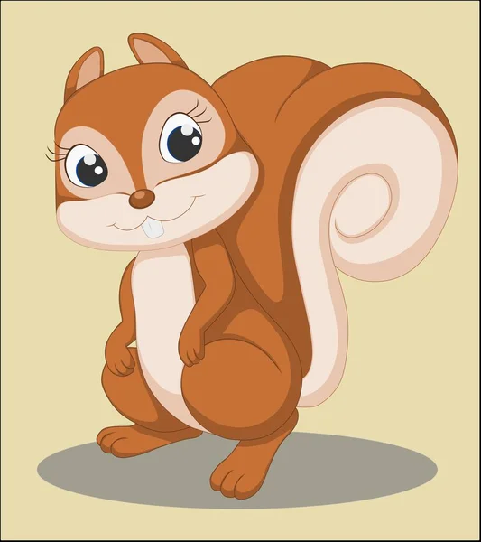 Şirin ve sevimli bir sincap resmi.