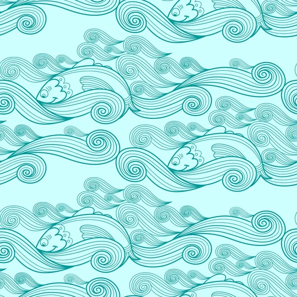 balıkla deniz desen