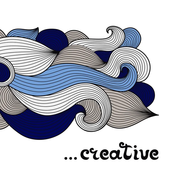 Soyut süsleme dalga