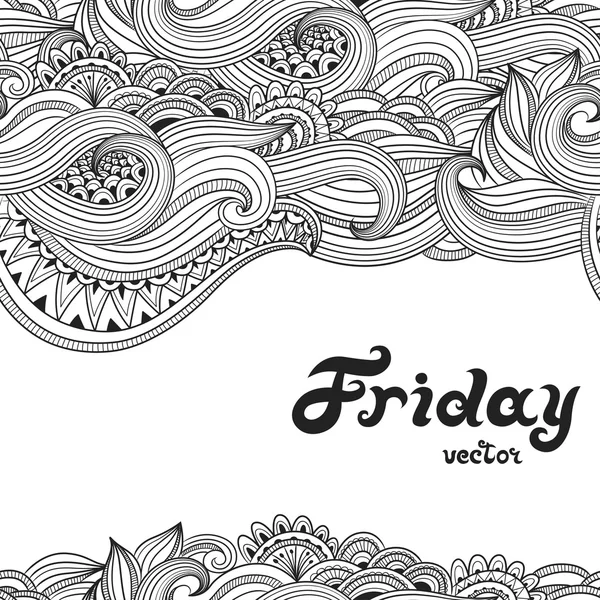 Vektör süsleme doodle seamless modeli