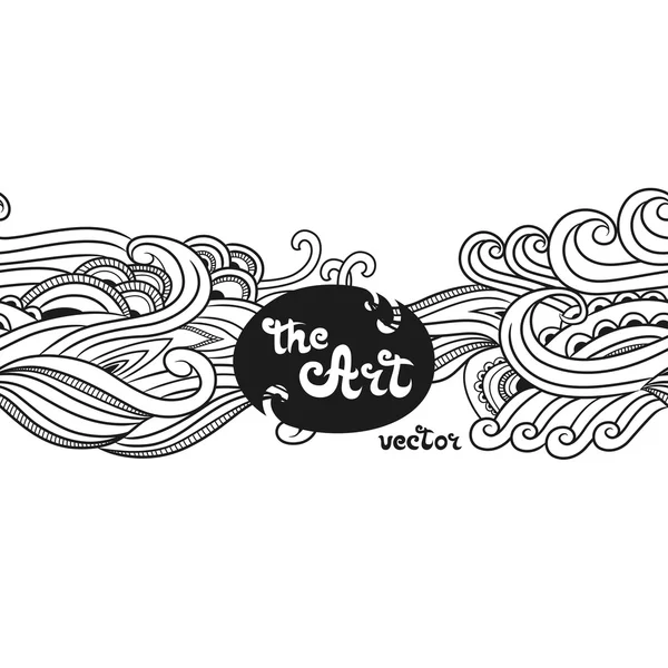 Vektör süsleme doodle seamless modeli