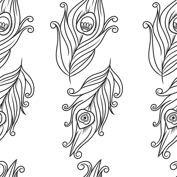 Tavus kuşu tüyü desen vektör