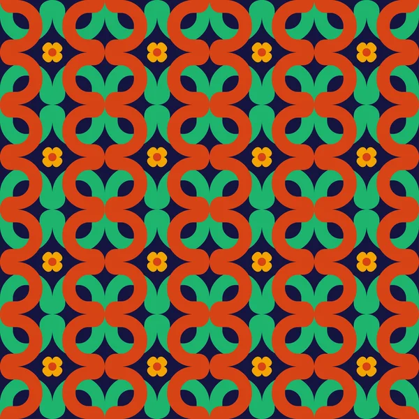 Sömlös geometrisk ornament — Stock vektor