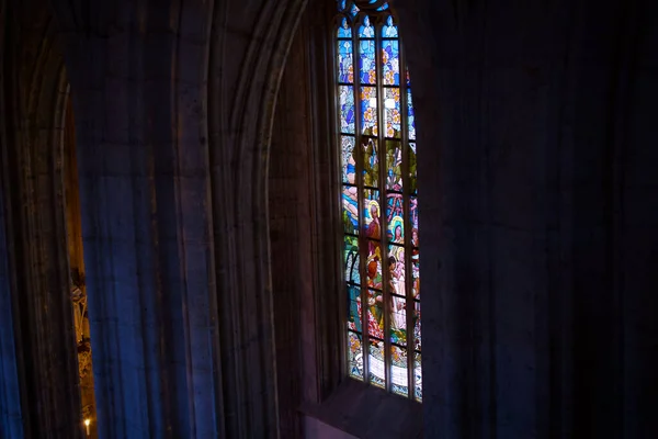 Interior Una Catedral Europea —  Fotos de Stock