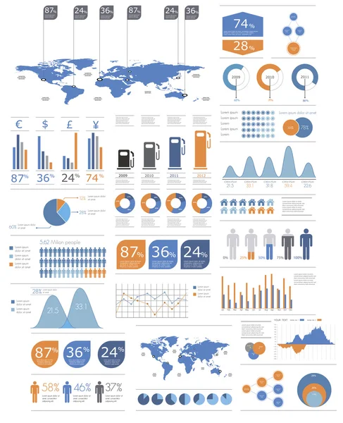 Infografics — Stok Vektör