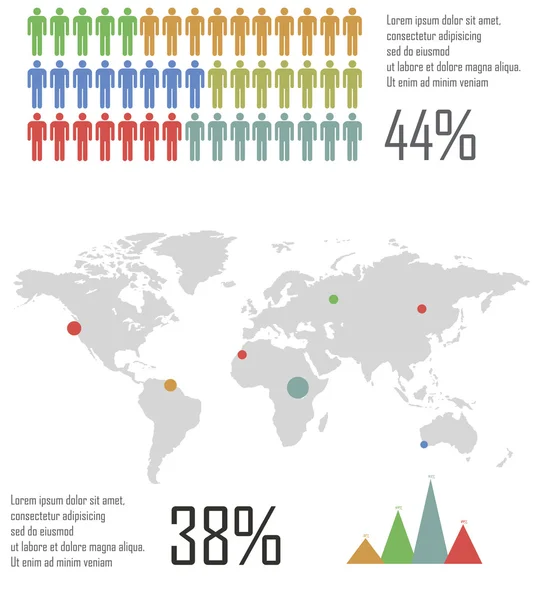 Infografics — Stok Vektör