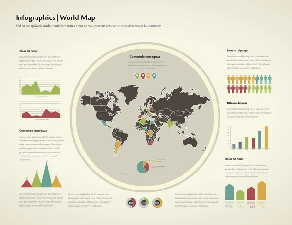 Infografics — Stok Vektör