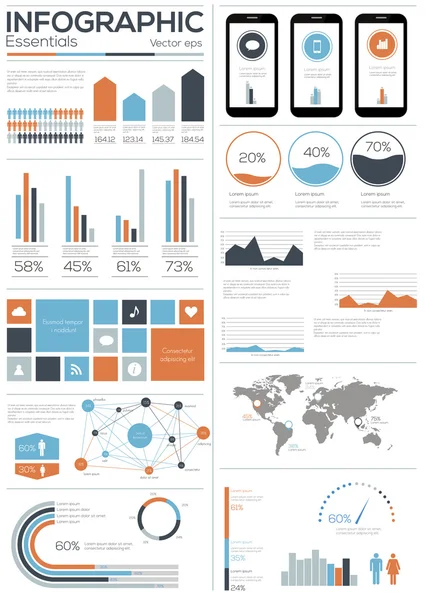 Infografiken — Stockvektor