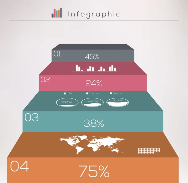 Infográfices — Vetor de Stock