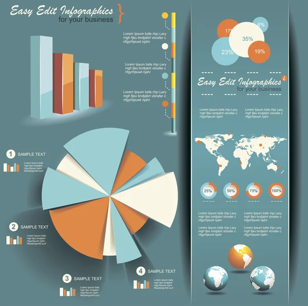 Infografía — Vector de stock