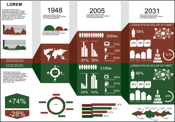 Infografik — Stock vektor