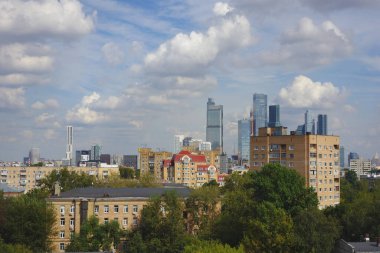 Moskova, Rusya 25 Ağustos 2020: Filyovsky Park Bölgesi