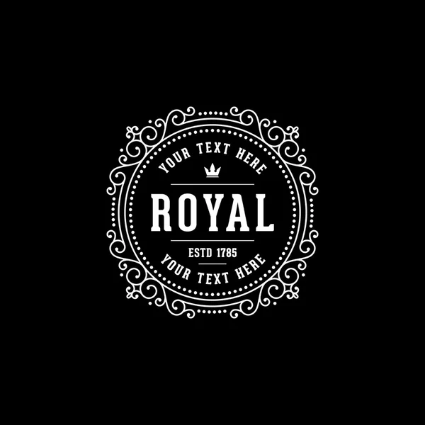 Marque Royale Noir — Image vectorielle