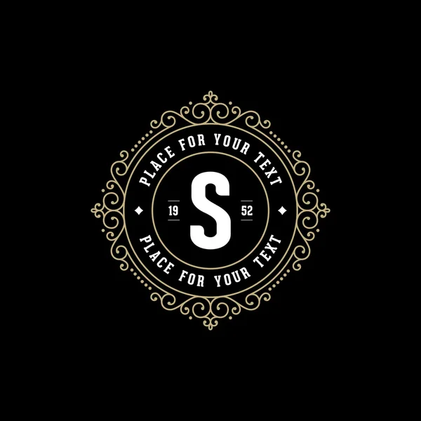 S harfi ile monogram