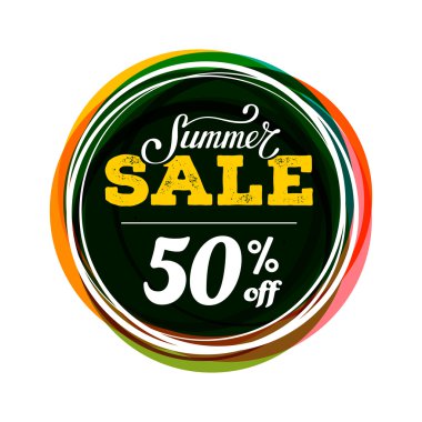 Yaz Satılık yuvarlak renk