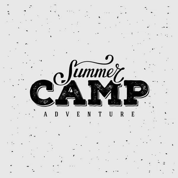 Summer camp grå — Stock vektor