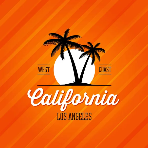 California Los Angeles czerwony — Wektor stockowy