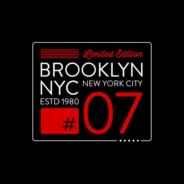 Brooklyn Odzież wydruku — Wektor stockowy