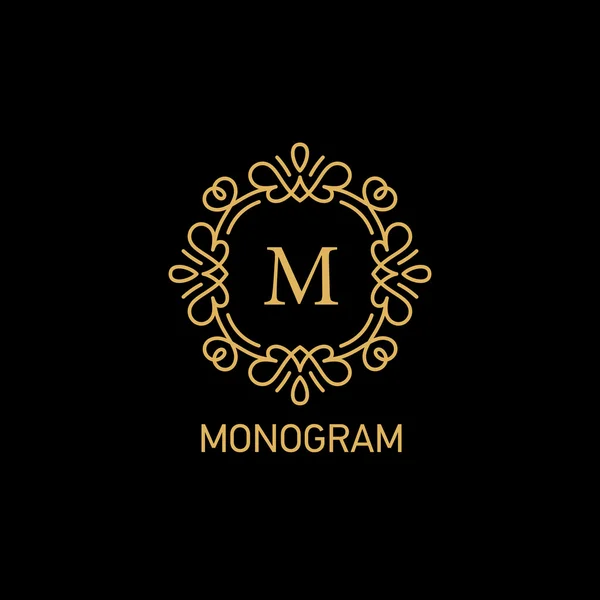 Monogram — Stock Vector