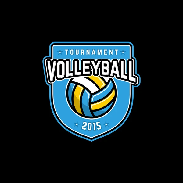 VolleyballBadge — Stock Vector