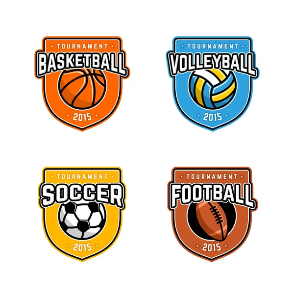 Emblema sportivo — Vettoriale Stock