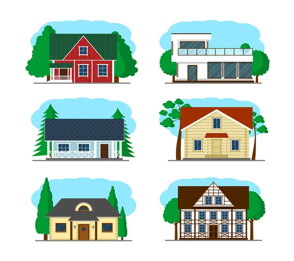 Houses — Stock Vector