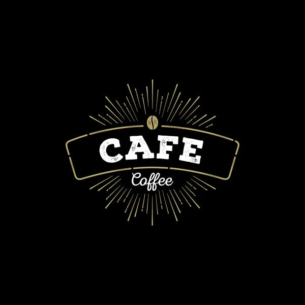 Panneau de café Hipster — Image vectorielle